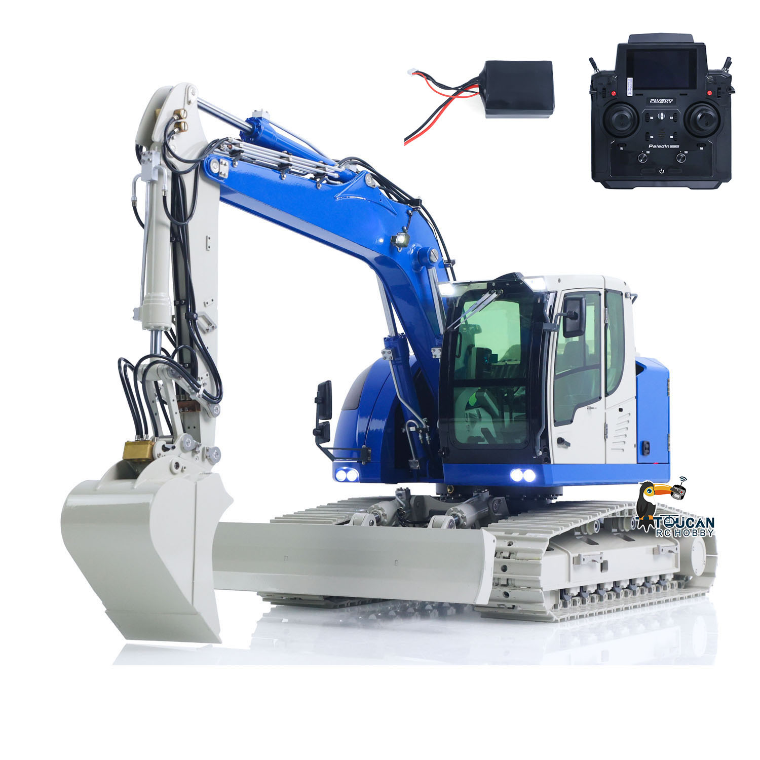 Rc Excavator Hobby - Escavadeira hidráulica de controle remoto 1/14