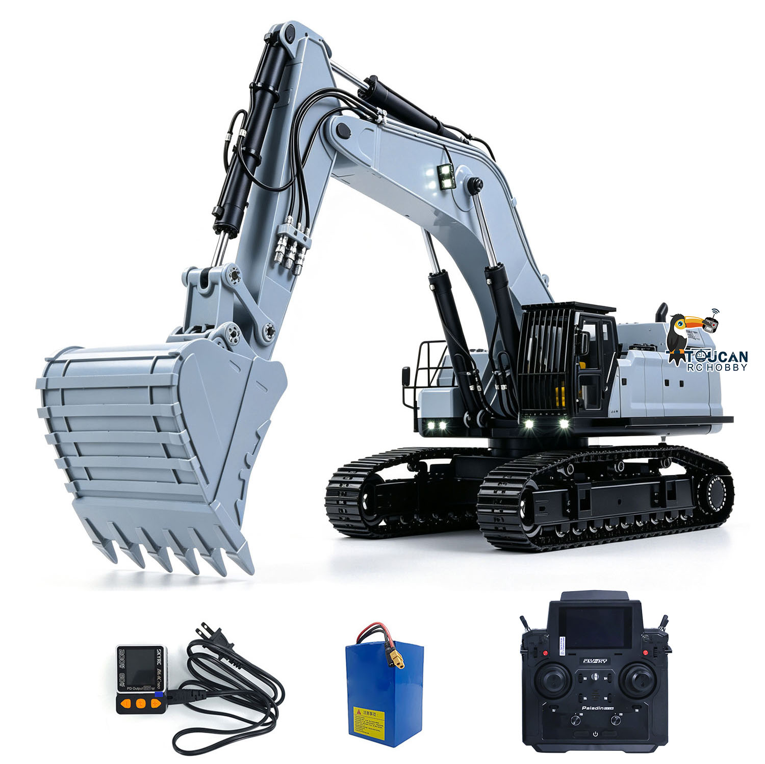 Rc Excavator Hobby - Escavadeira Pesada Hidráulica RC 1/12395F de