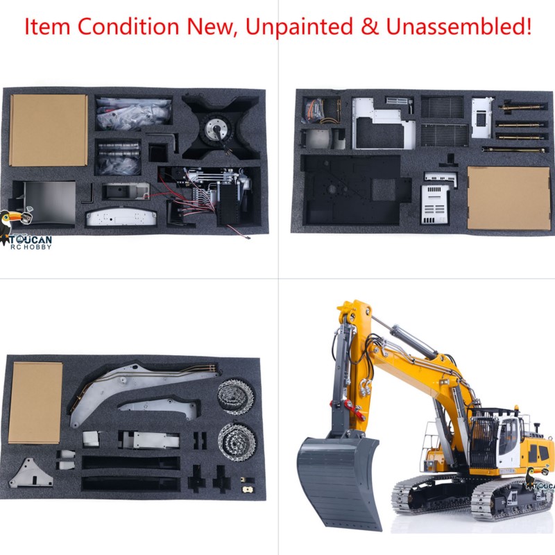 Rc Excavator Hobby - LESU LR956 Escavadora Hidráulica RC KIT
