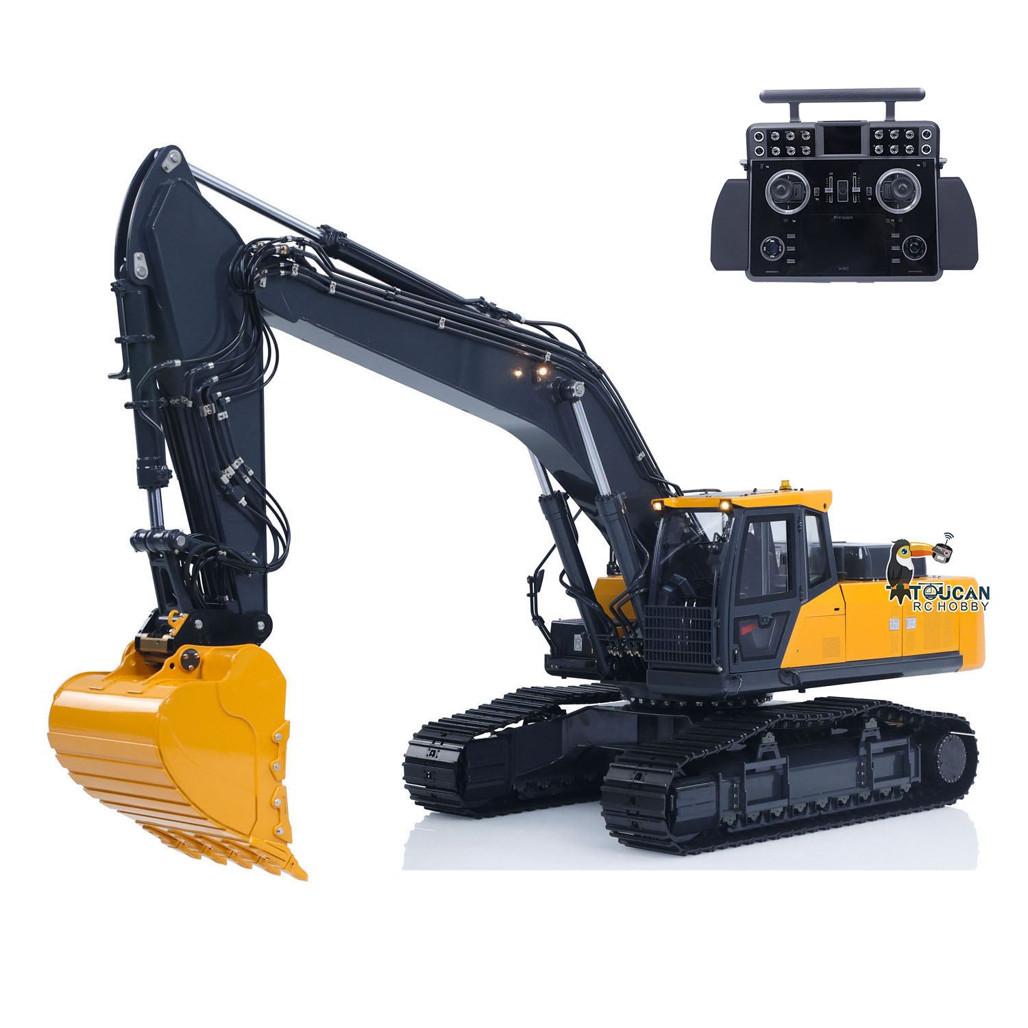 Rc Excavator Hobby - Escavadora Hidráulica de Controle Remoto 1/14