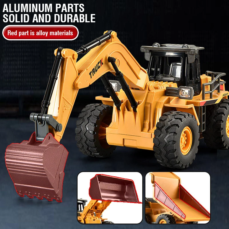 2.4g liga de controle remoto e - Rc Excavator Hobby avaliação e preço