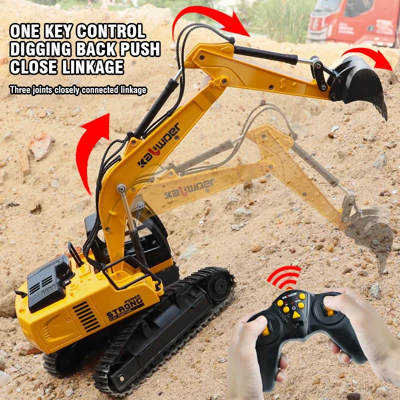 Huina rc escavadeira 1/24 9ch  - Rc Excavator Hobby avaliação e preço